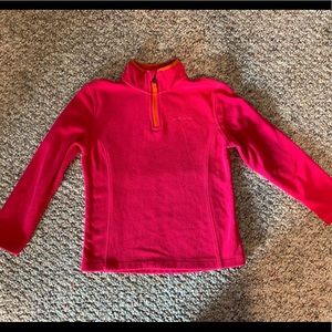 Girls Eddie Bauer 3/4 zip fleece shirt